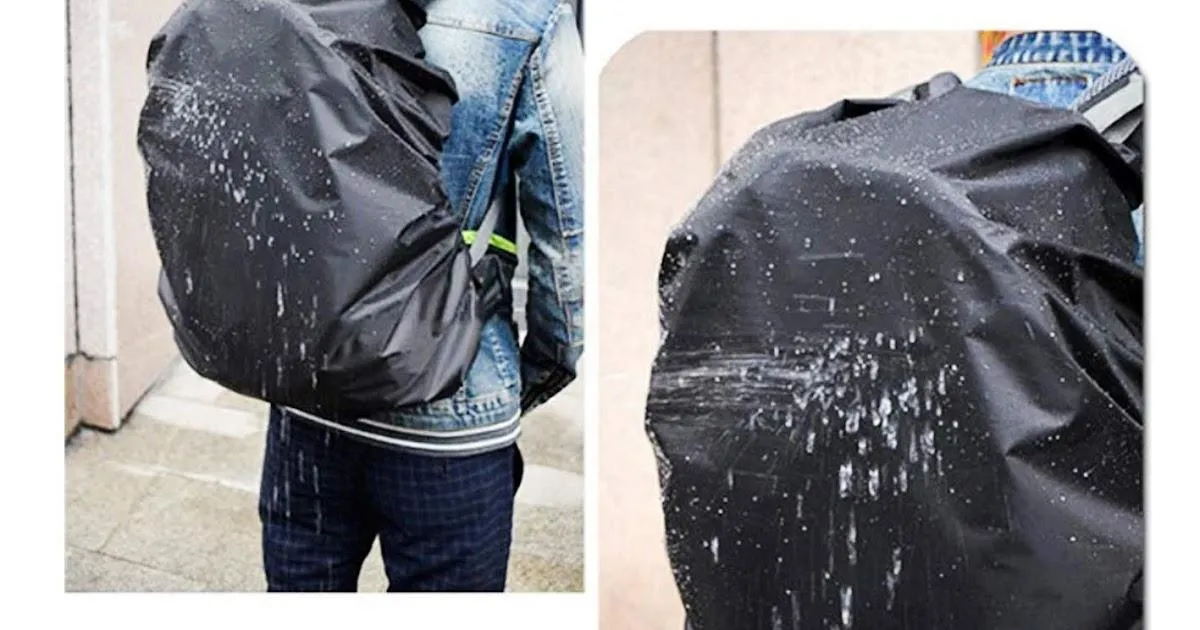 K Kudos Nylon Rain & Dust Cover Waterproof with Pouch for Laptop Bags and Backpacks School Bag Cover, Luggage Bag Cover