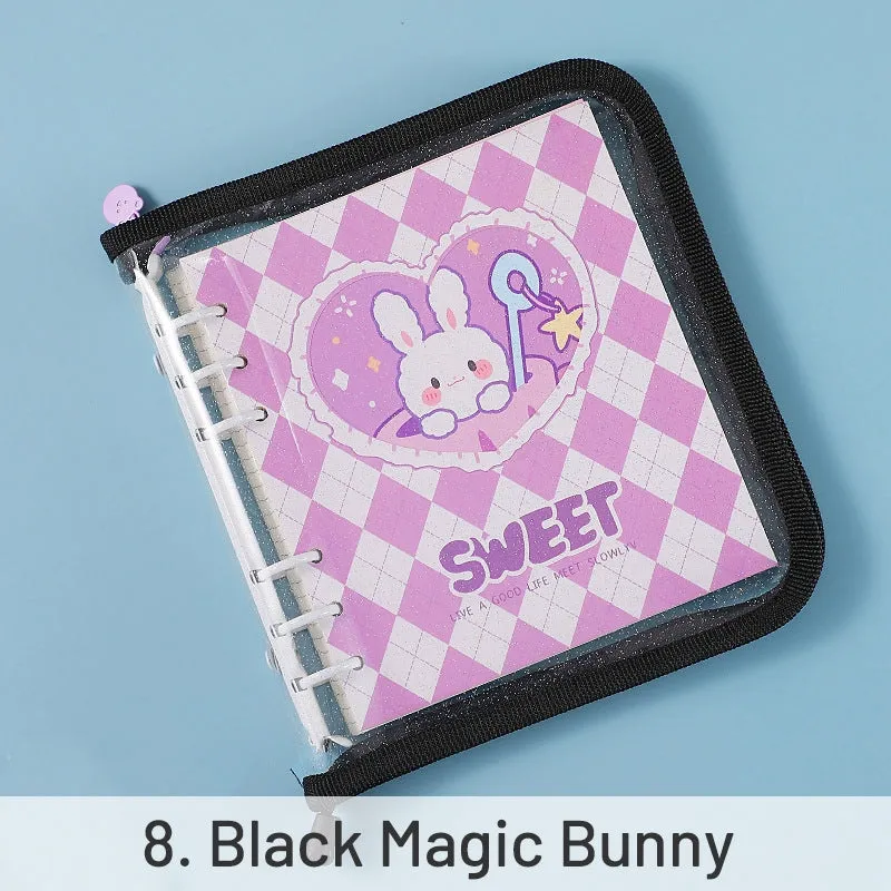 Kawaii Cartoon Animal Transparent Loose-Leaf Notebook