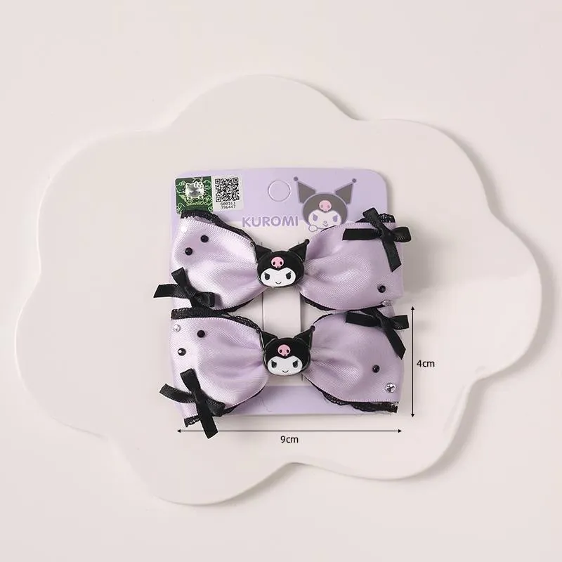 Kawaii Devil Cartoon Purple Black Hair Accesories ON1403