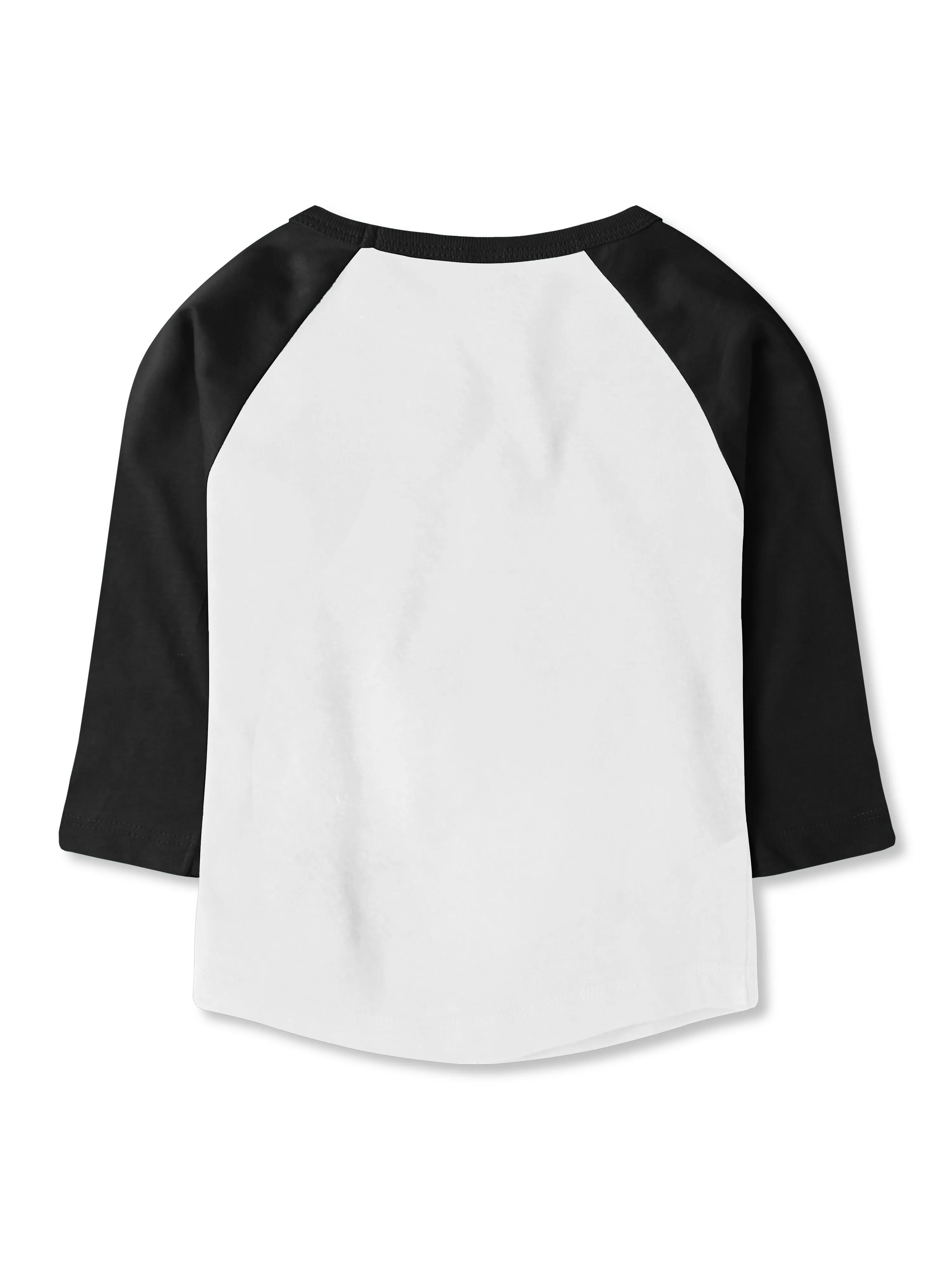 Kids 3/4 Sleeve Graphic Print Jack-O-Lantern Halloween T Shirt