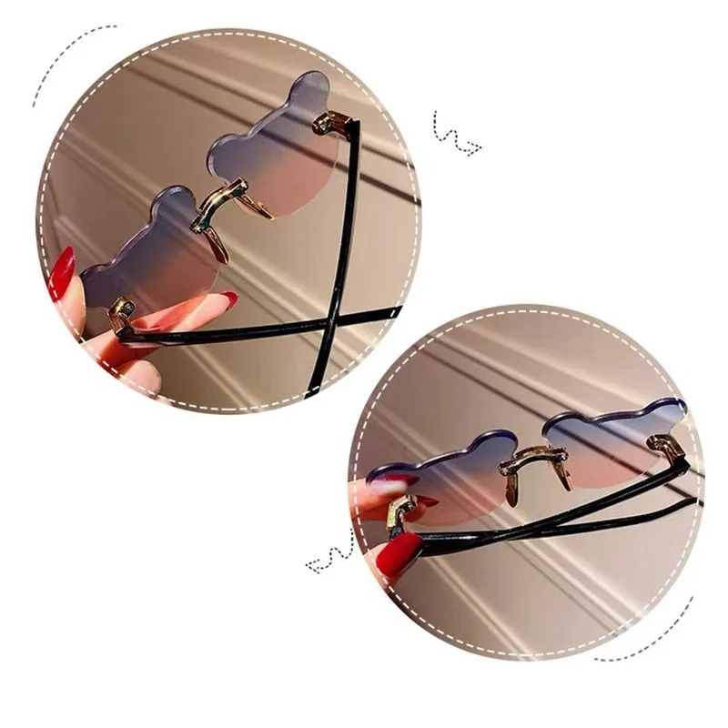 Kids Bear Shape Anti-glare Sun Glasses for Girls Boys