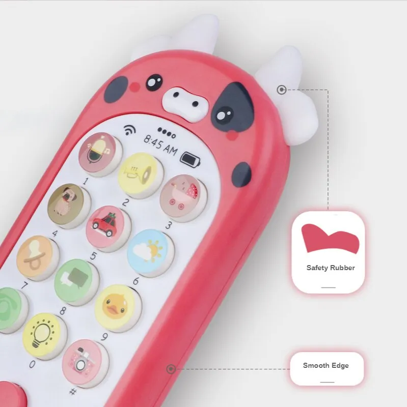 Kids Cartoon Musical Fun Mobile Phone With Lights