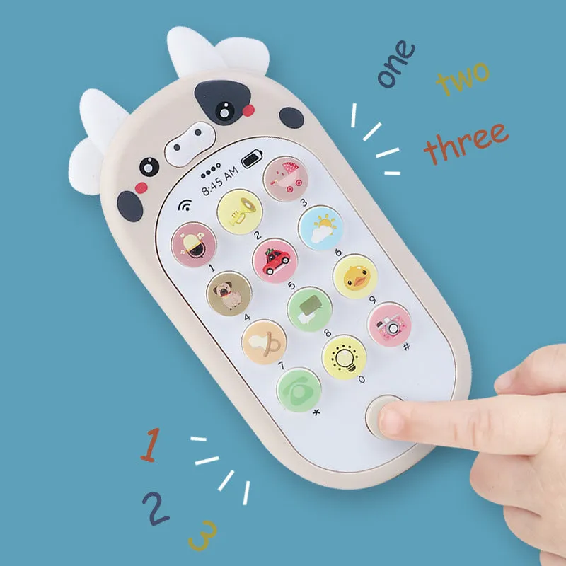 Kids Cartoon Musical Fun Mobile Phone With Lights