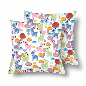 Kids Cartoon themed Pillow Cases printed with  colorful dogs
