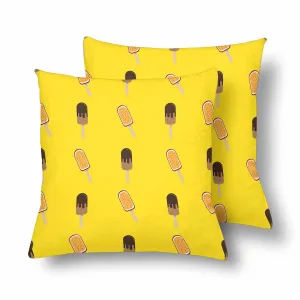Kids Cartoon themed Pillow Cases printed with  Colorful popsicle ice cream pattern