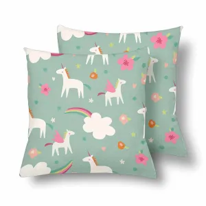 Kids Cartoon themed Pillow Cases printed with  cute magic unicorns