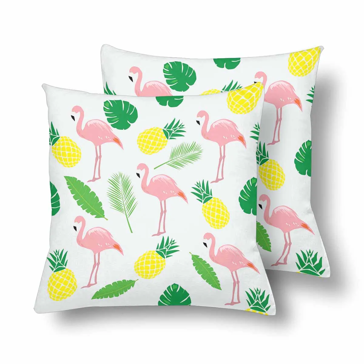 Kids Cartoon themed Pillow Cases printed with  Flamingo Bird