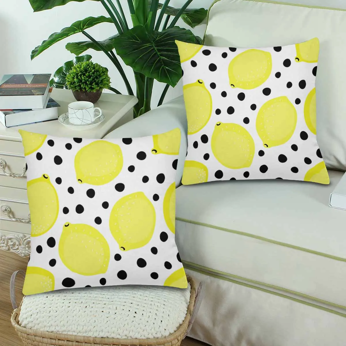 Kids Cartoon themed Pillow Cases printed with  Lemons