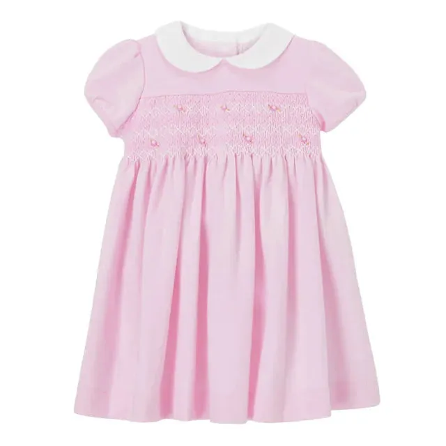 Kids Clothes Summer Princess Blue Dress for toddler Girls Children’s Clothes Cartoon Embroidery Flowers Cotton