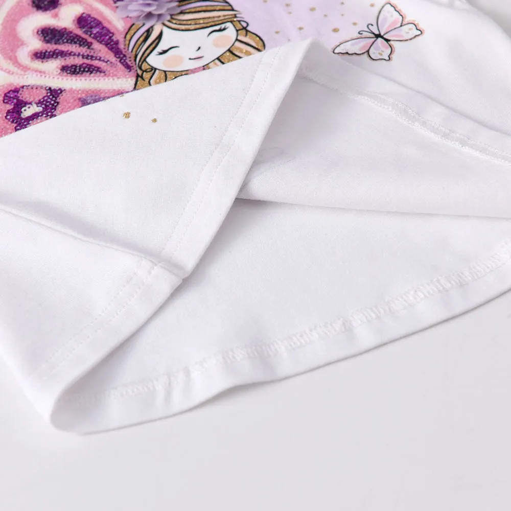 Kids Girls Fairy Princess Top/ Long Sleeve T-shirt
