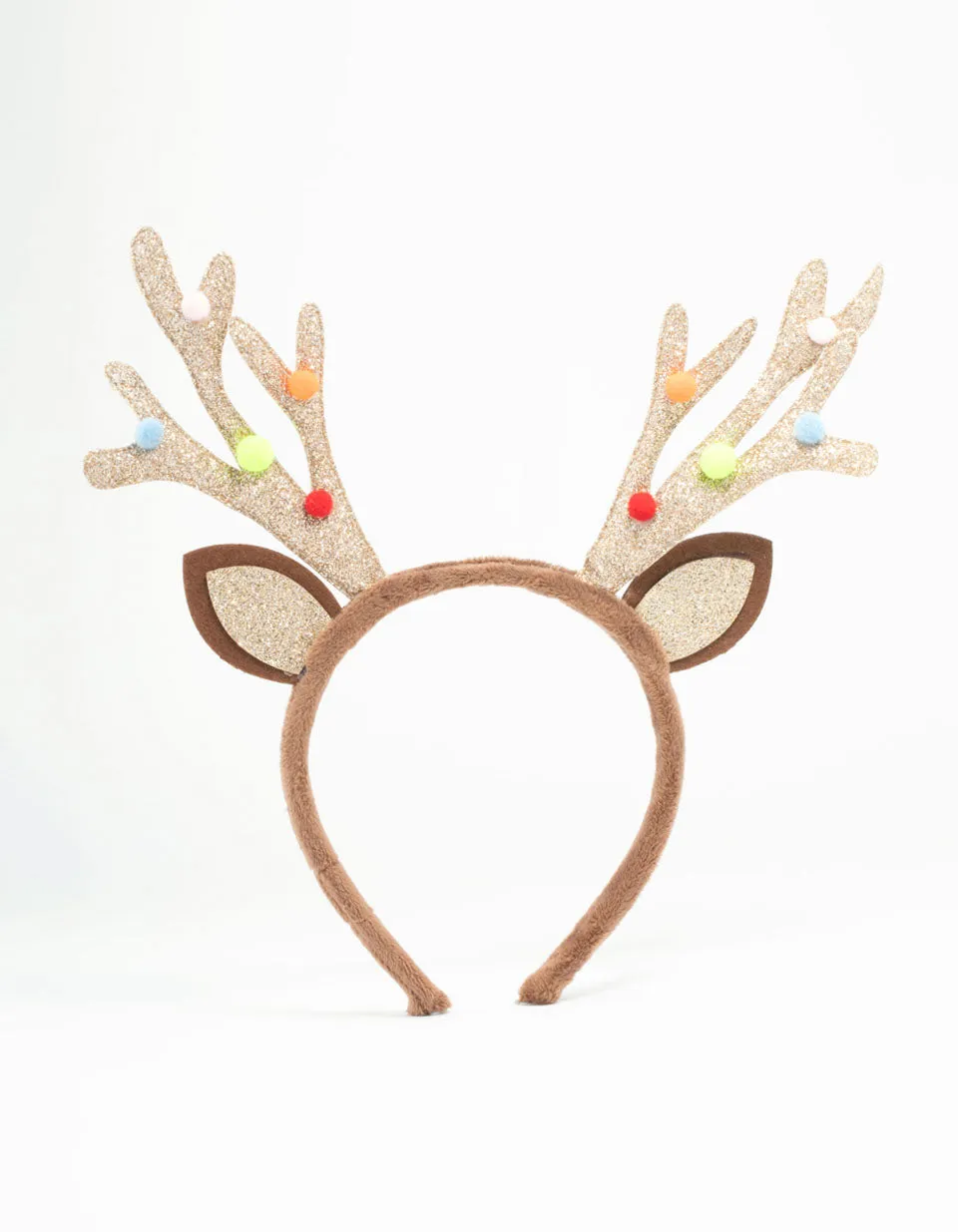 Kids Glittery Reindeer Antler Headband