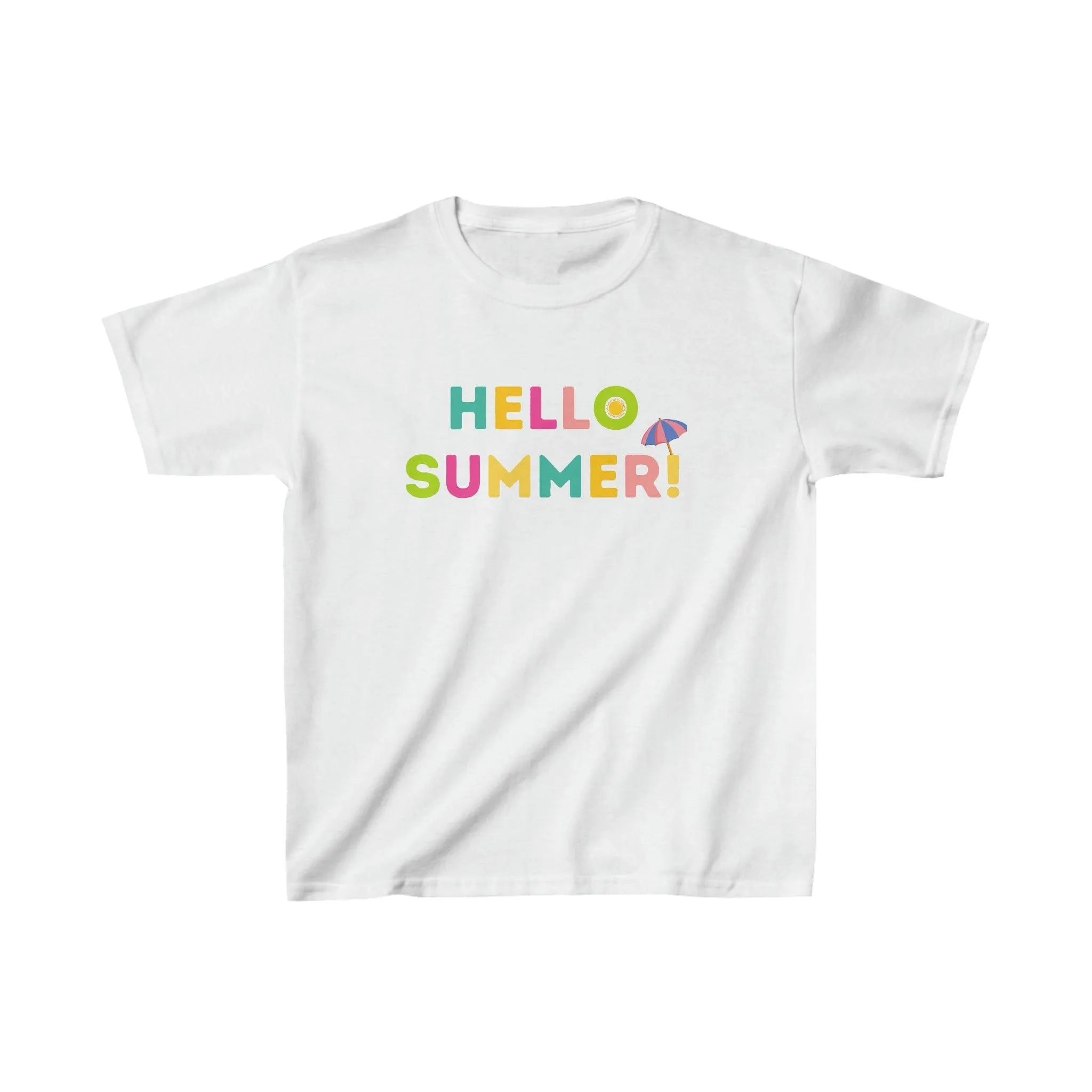 Kids Hello Summer Tee, Summer shirt for Kids birthday gift Kids Casual Top