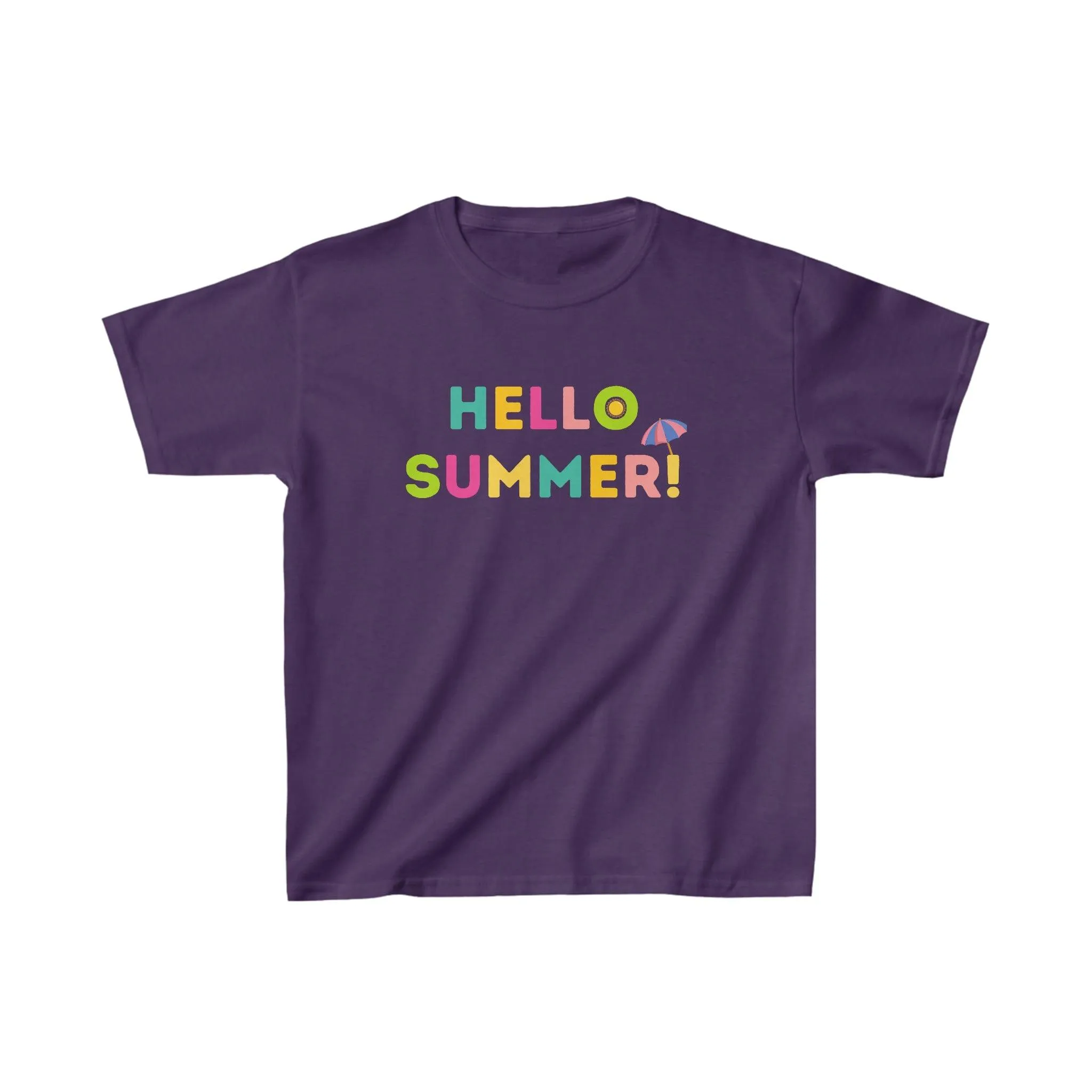 Kids Hello Summer Tee, Summer shirt for Kids birthday gift Kids Casual Top