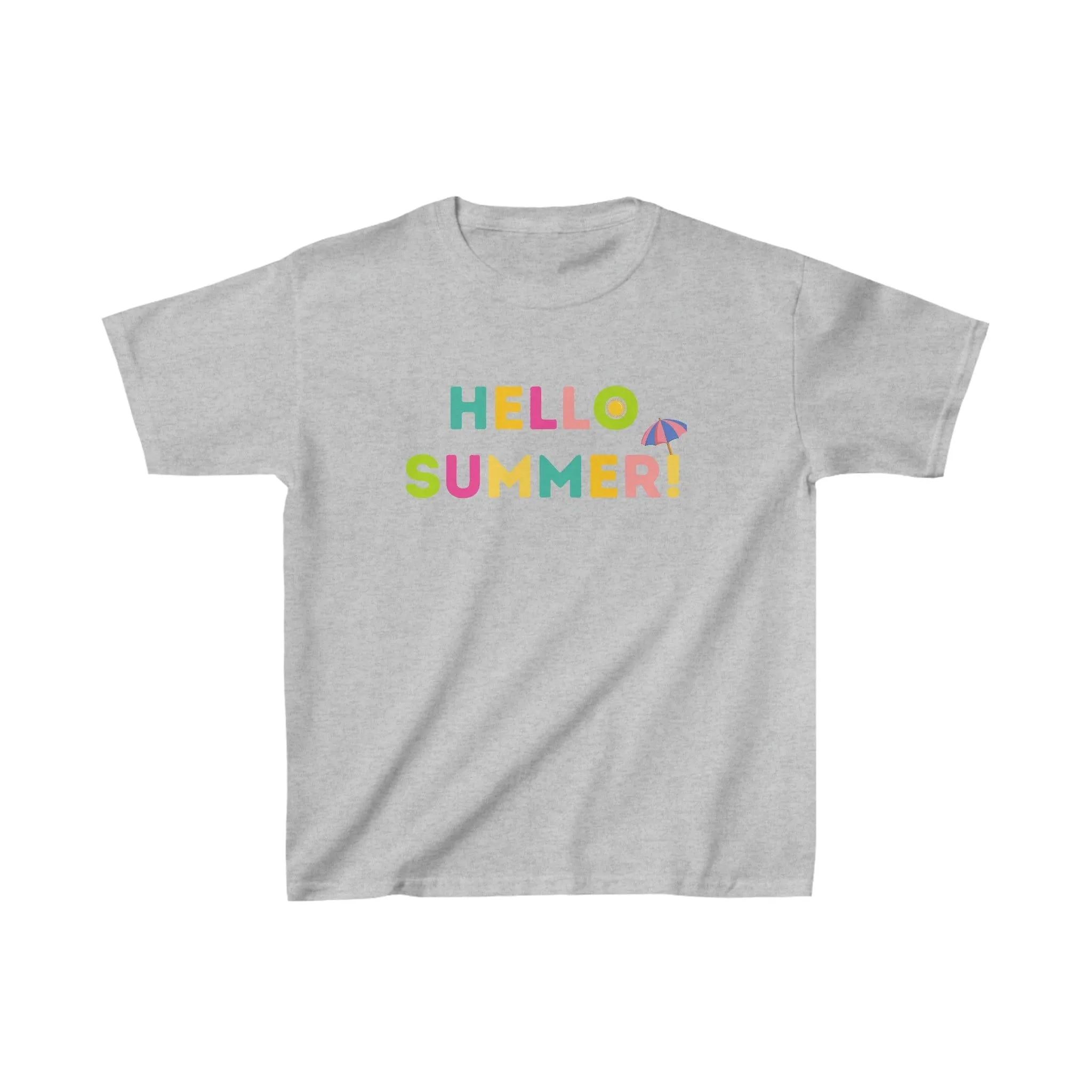 Kids Hello Summer Tee, Summer shirt for Kids birthday gift Kids Casual Top