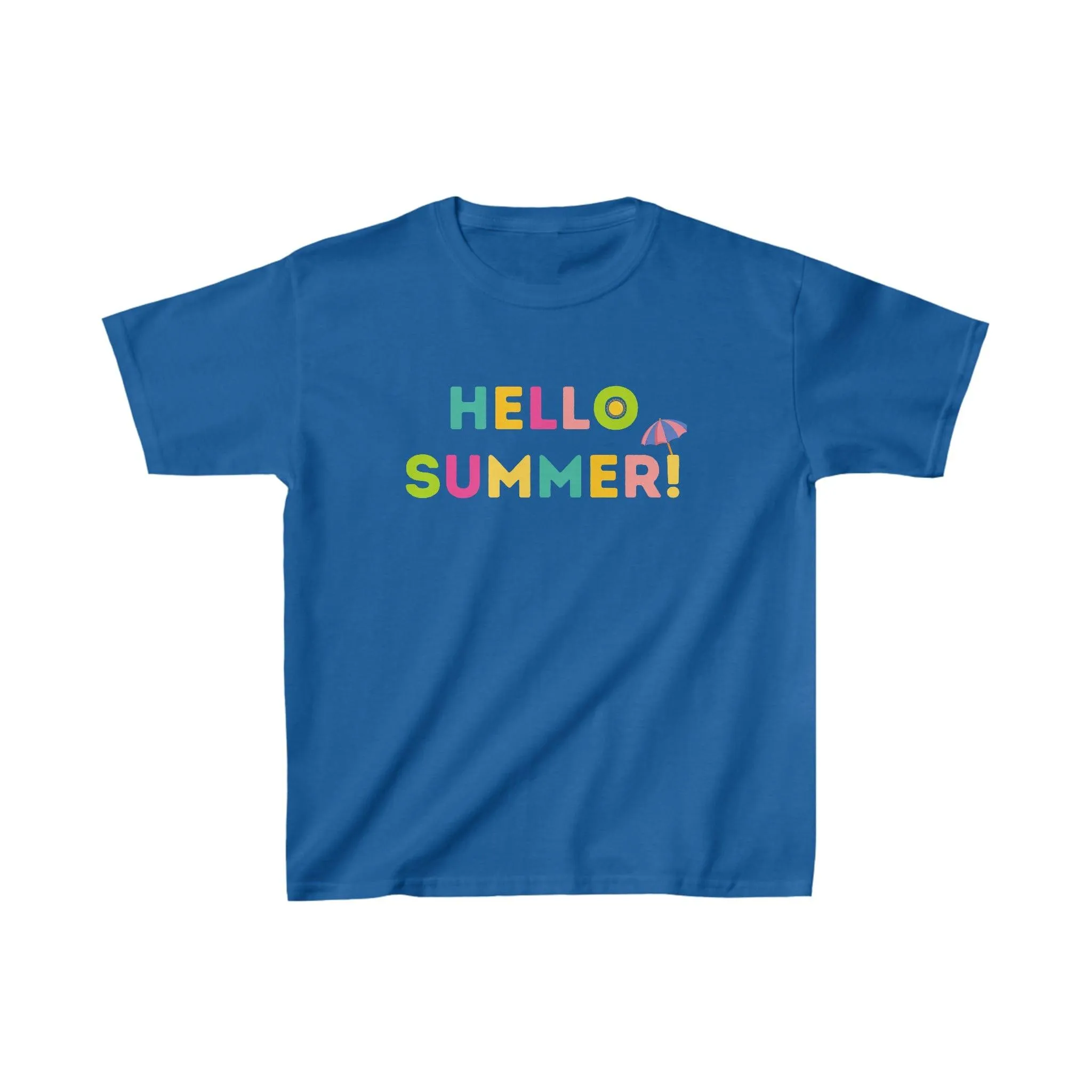 Kids Hello Summer Tee, Summer shirt for Kids birthday gift Kids Casual Top