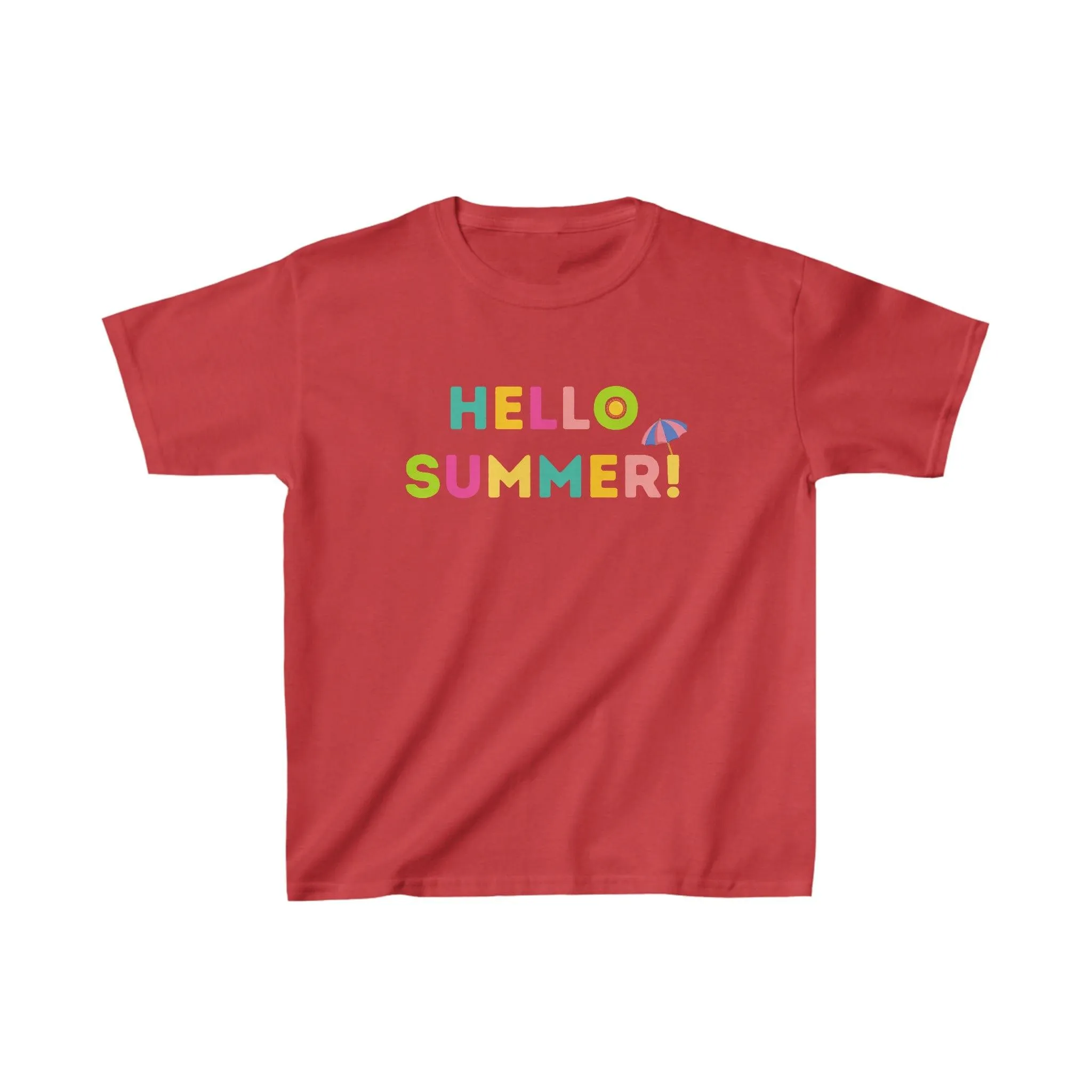 Kids Hello Summer Tee, Summer shirt for Kids birthday gift Kids Casual Top