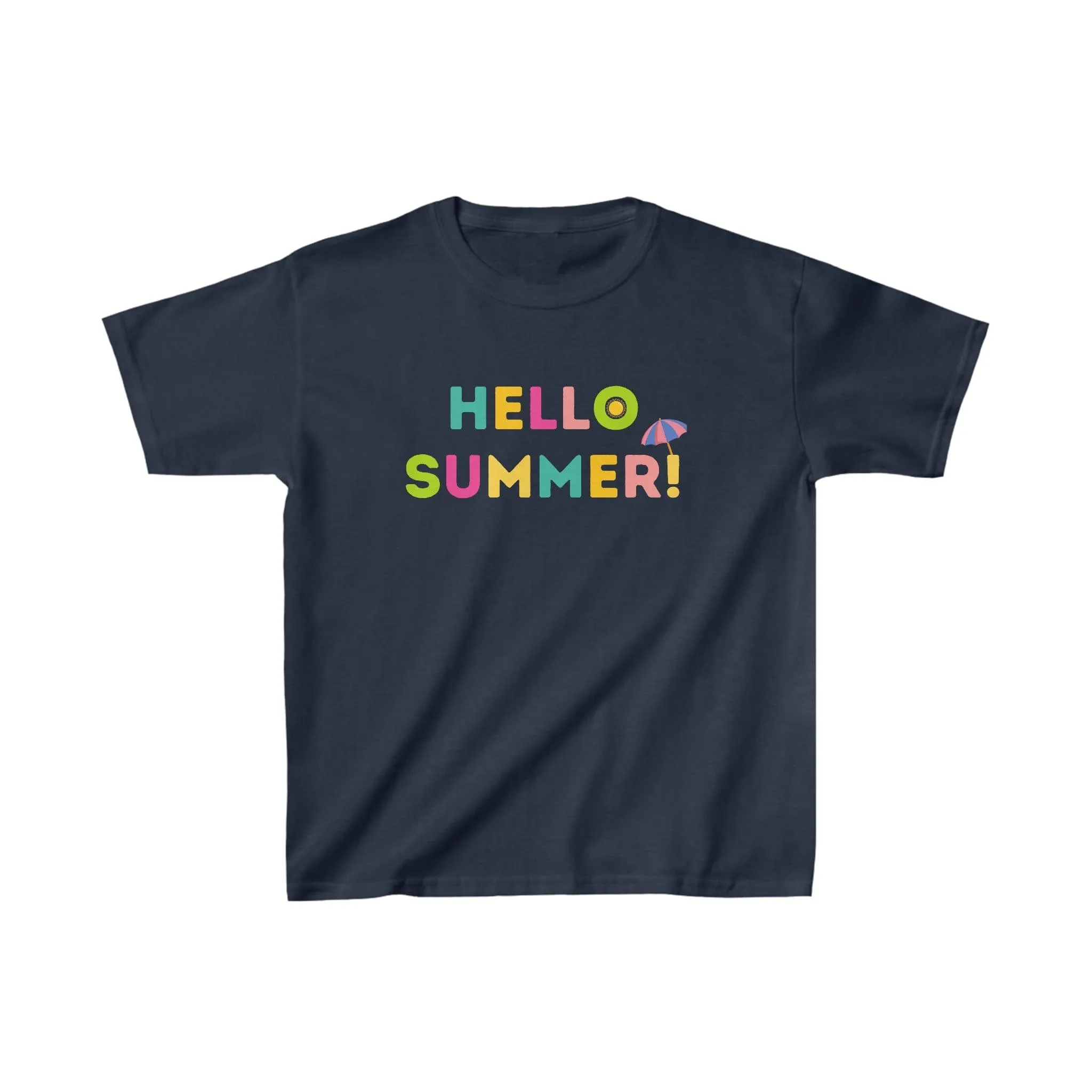 Kids Hello Summer Tee, Summer shirt for Kids birthday gift Kids Casual Top