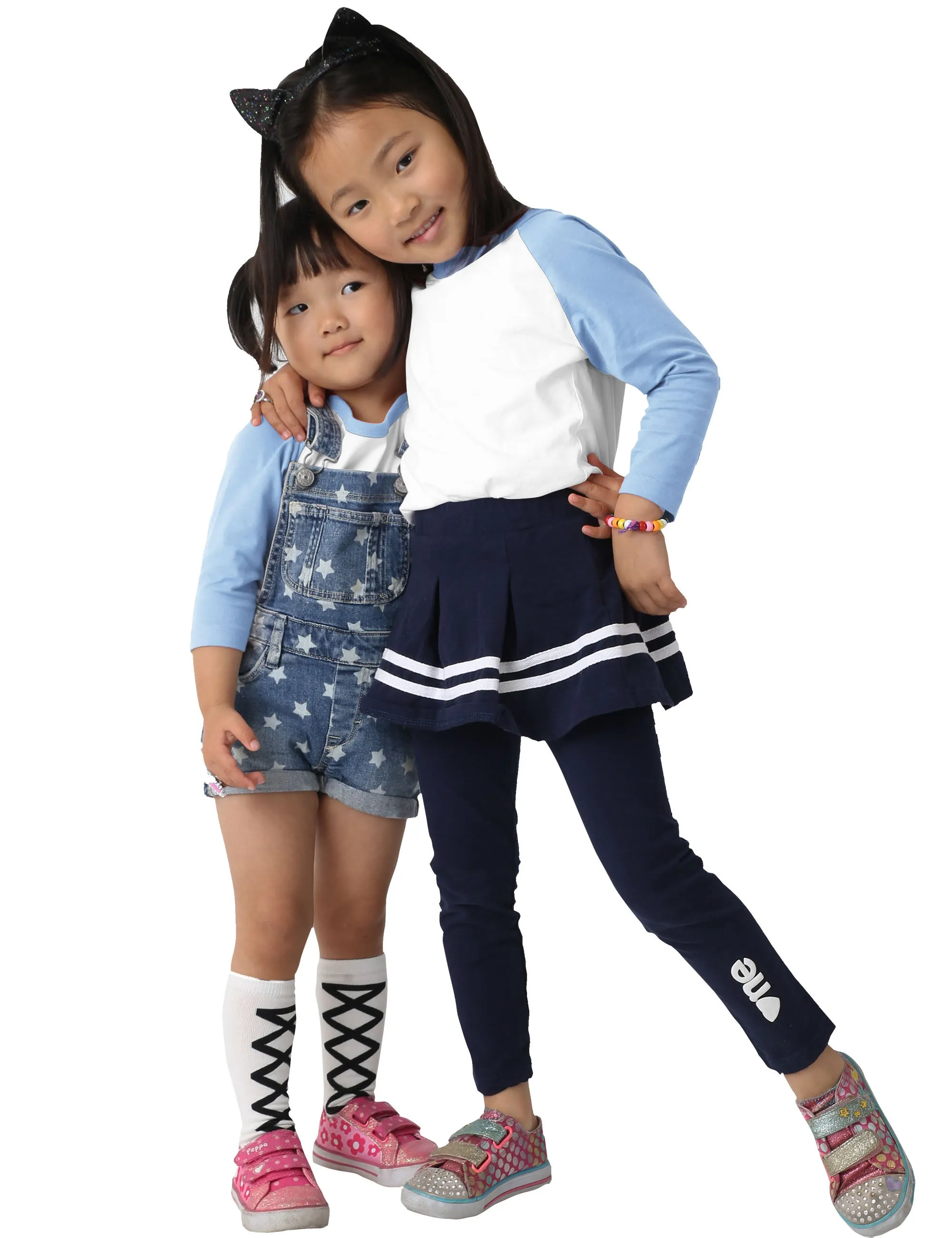 Kids Raglan 3/4 Sleeve Baseball Tee Shirt Toddler Youth Juniors