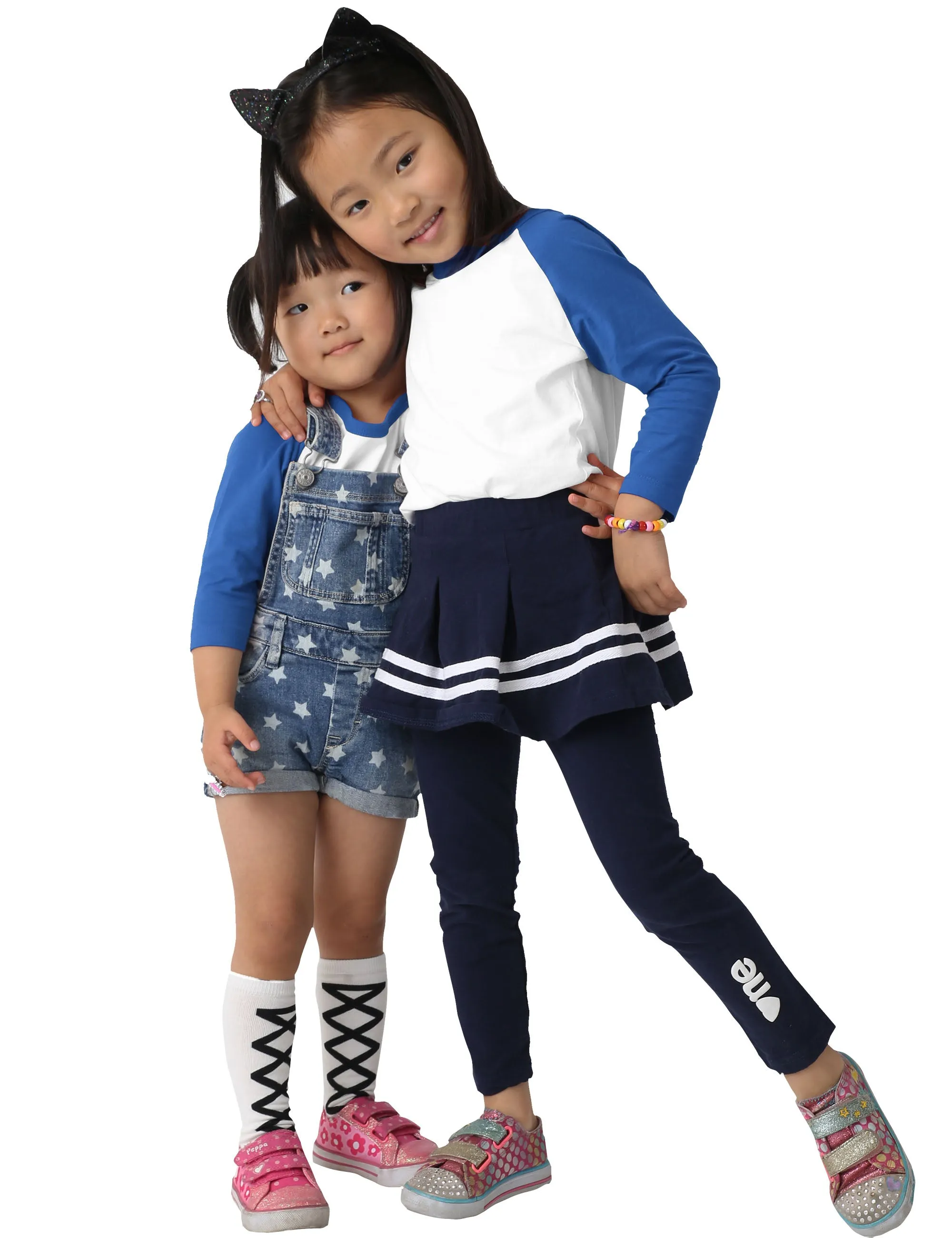 Kids Raglan 3/4 Sleeve Baseball Tee Shirt Toddler Youth Juniors