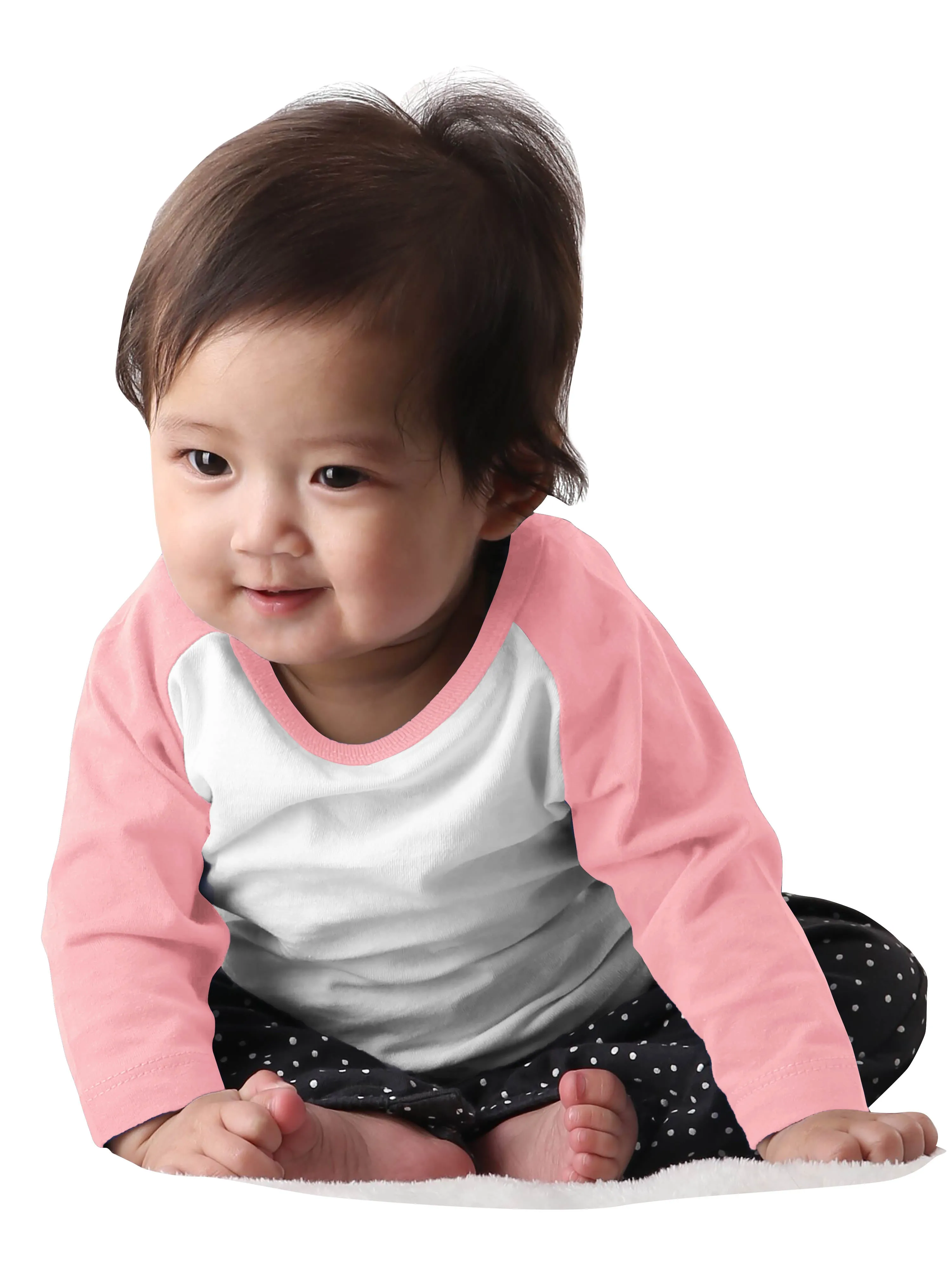 Kids Raglan 3/4 Sleeve Baseball Tee Shirt Toddler Youth Juniors