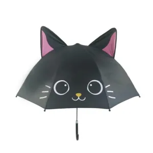 Kids Umbrella Cute Cartoon Animal Face Children's Stick Umbrella