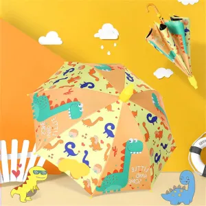 Kids Umbrella Lovely Cartoon Animal Rain Stick Umbrella
