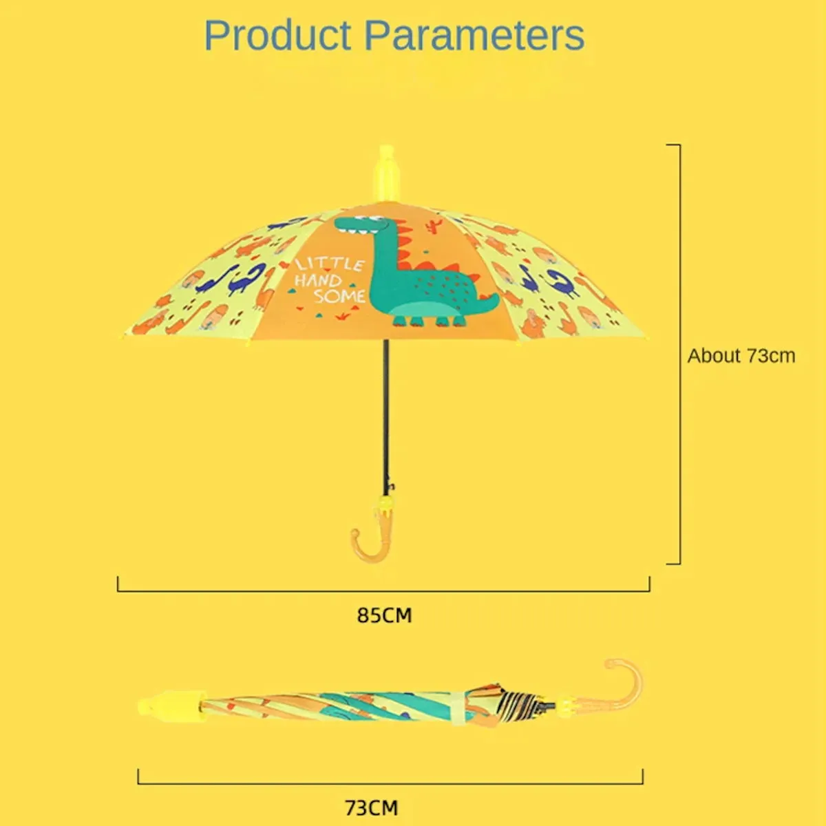 Kids Umbrella Lovely Cartoon Animal Rain Stick Umbrella