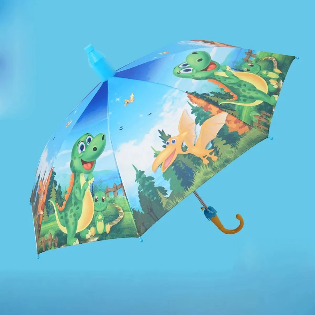 Kids Umbrella Lovely Cartoon Animal Rain Stick Umbrella