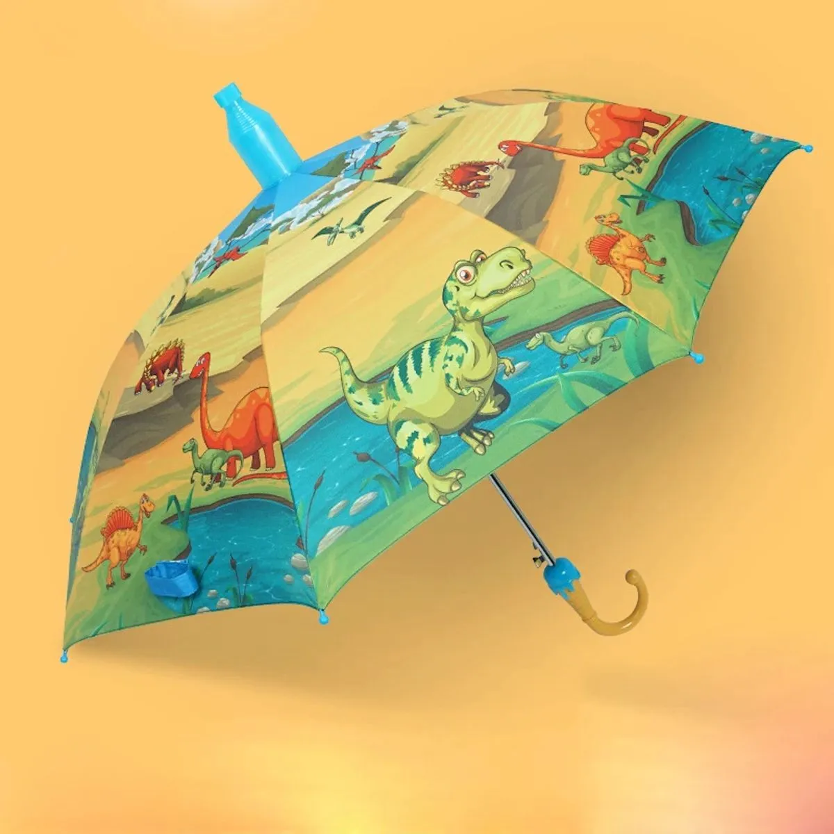 Kids Umbrella Lovely Cartoon Animal Rain Stick Umbrella
