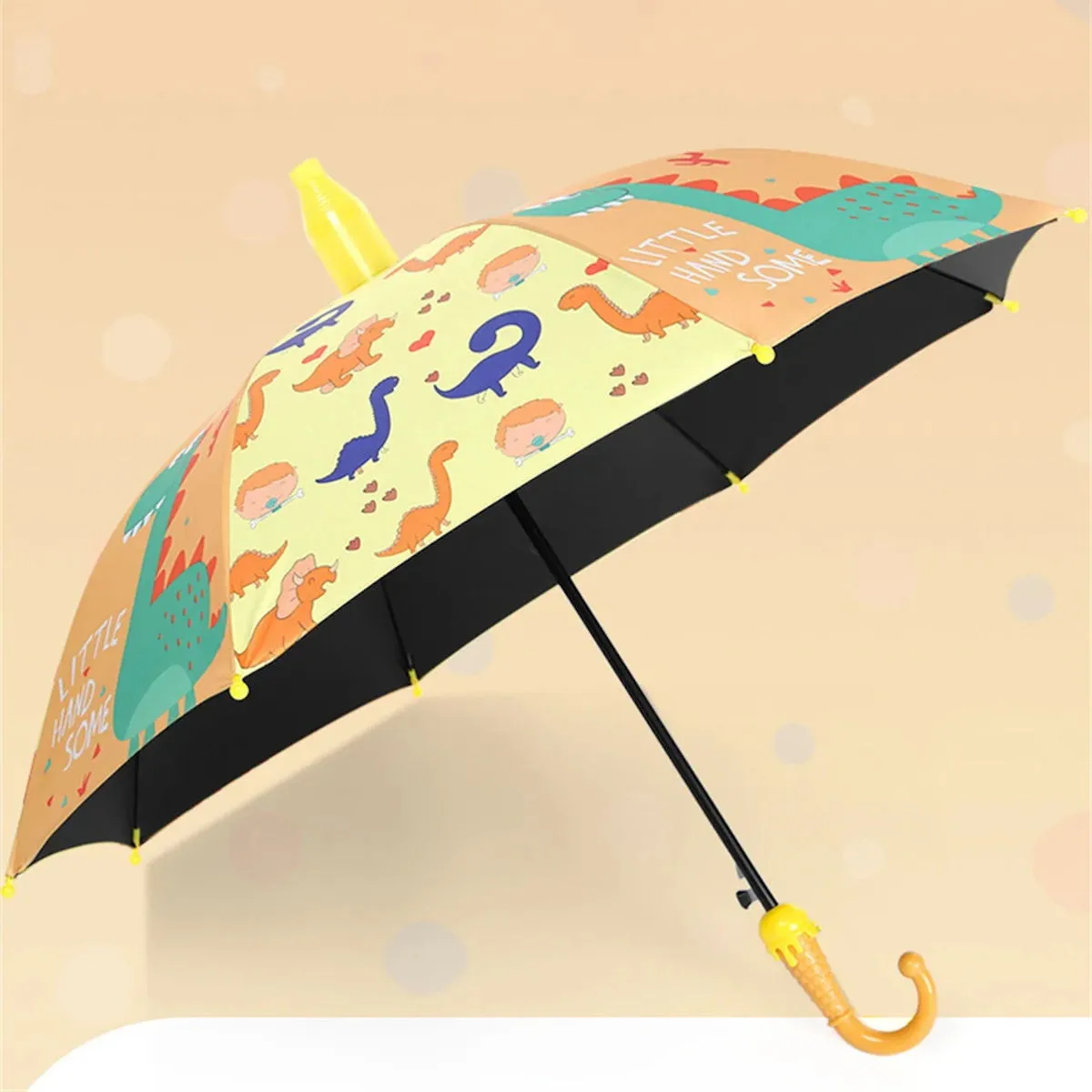 Kids Umbrella Lovely Cartoon Animal Rain Stick Umbrella