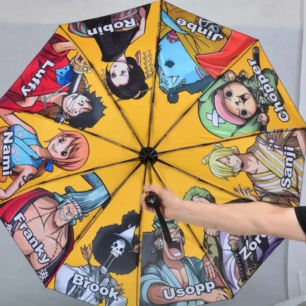 Kids Umbrella One Piece Luffy Zoro Children Automatic Folding Umbrella