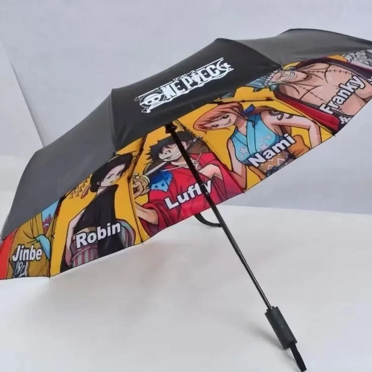 Kids Umbrella One Piece Luffy Zoro Children Automatic Folding Umbrella