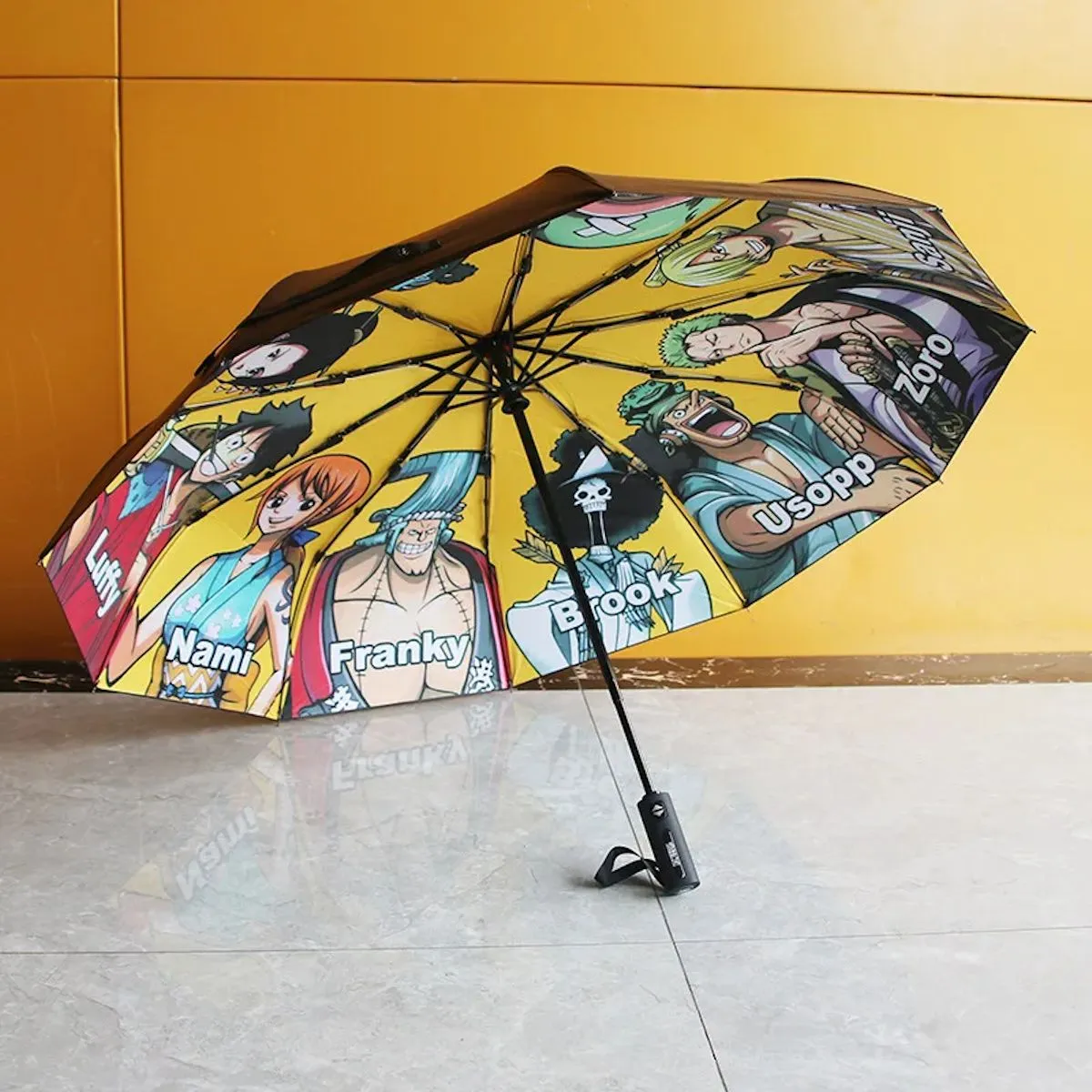 Kids Umbrella One Piece Luffy Zoro Children Automatic Folding Umbrella