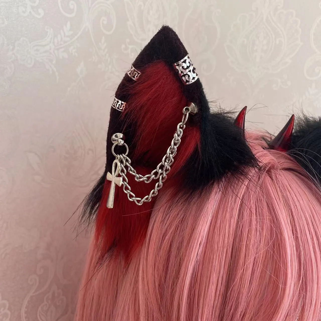 Kitsune Ears With Chains