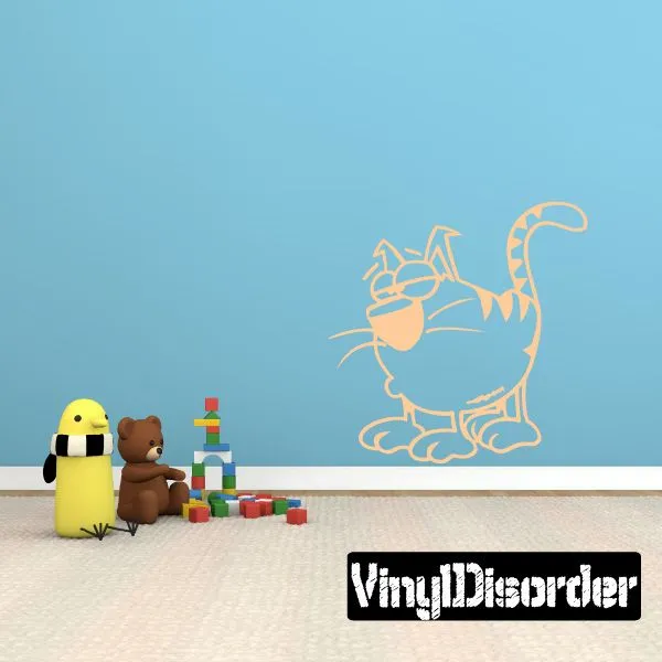 Kitty Cat Cartoon Decal