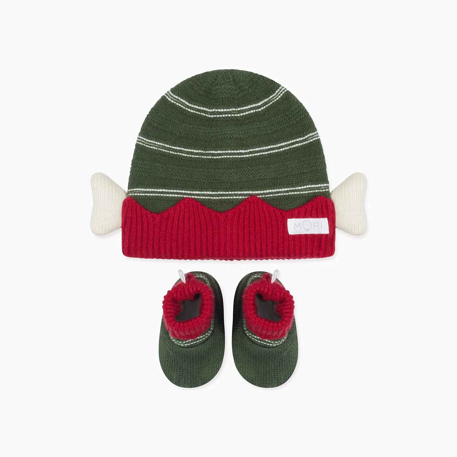 Knitted Elf Beanie & Booties