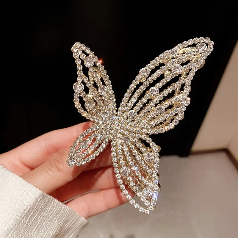 Korea Pearl Rhinestone Hair Clip
