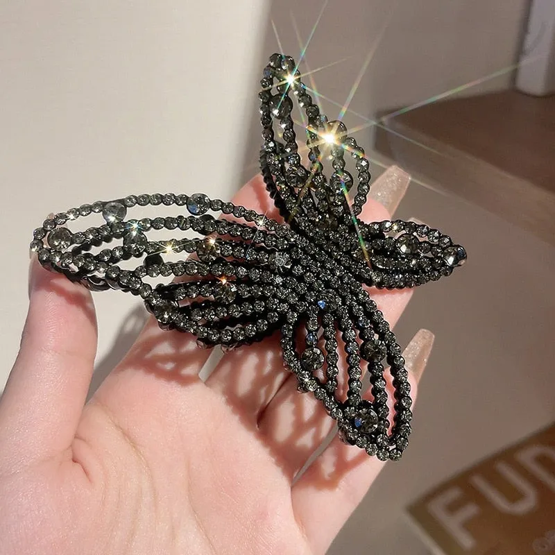 Korea Pearl Rhinestone Hair Clip
