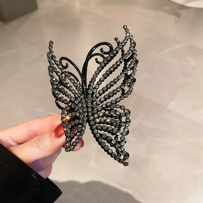 Korea Pearl Rhinestone Hair Clip
