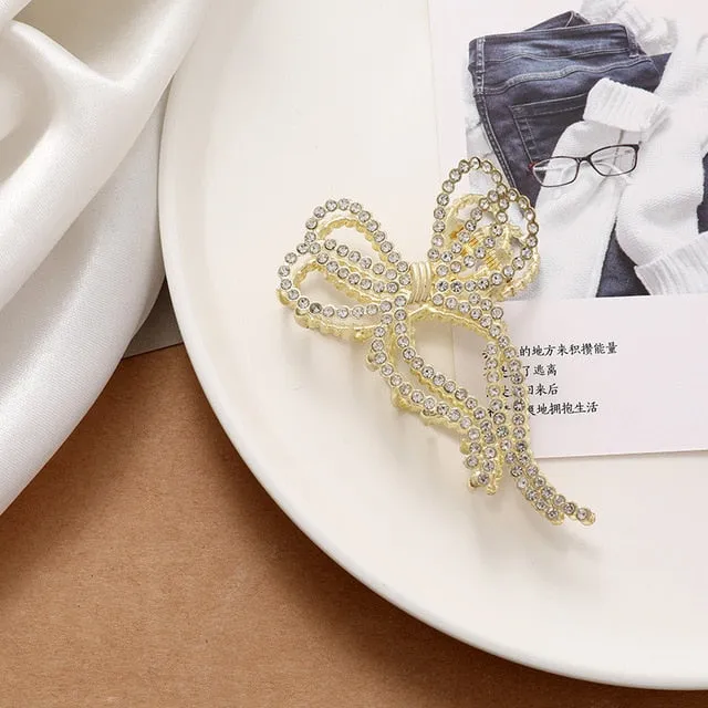 Korea Pearl Rhinestone Hair Clip