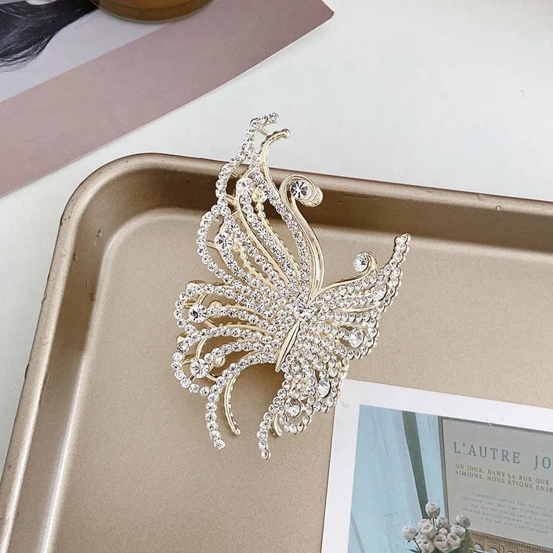 Korea Pearl Rhinestone Hair Clip