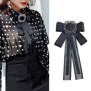 Korean Fashion Bow Tie Brooches Pins