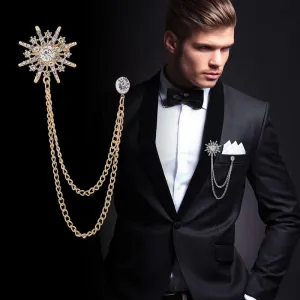 Korean High-end Rhinestone Star Brooch