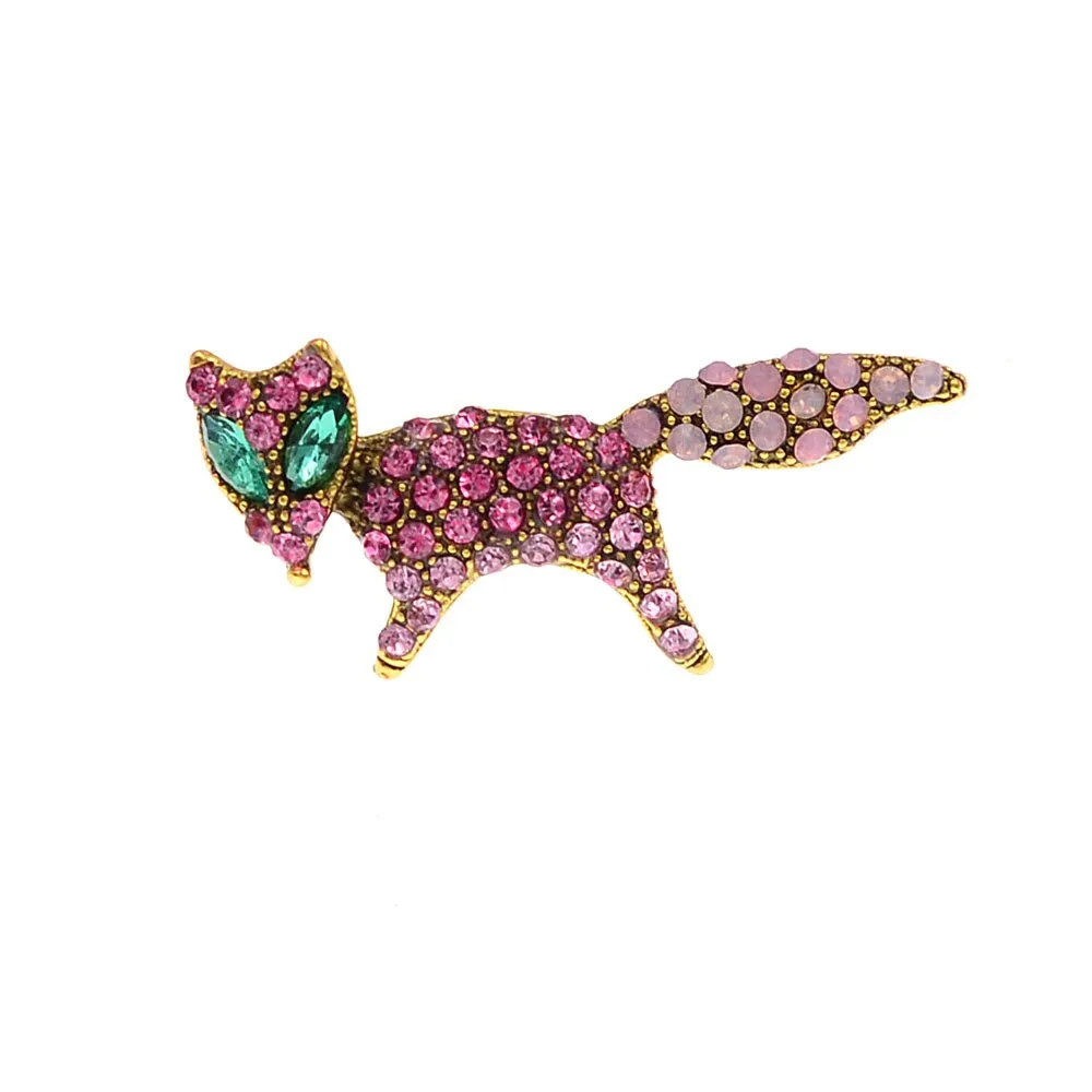 Ladies Brooches Women Cute Fashion Fox Corsage Sweater Coat Accessories Brooch