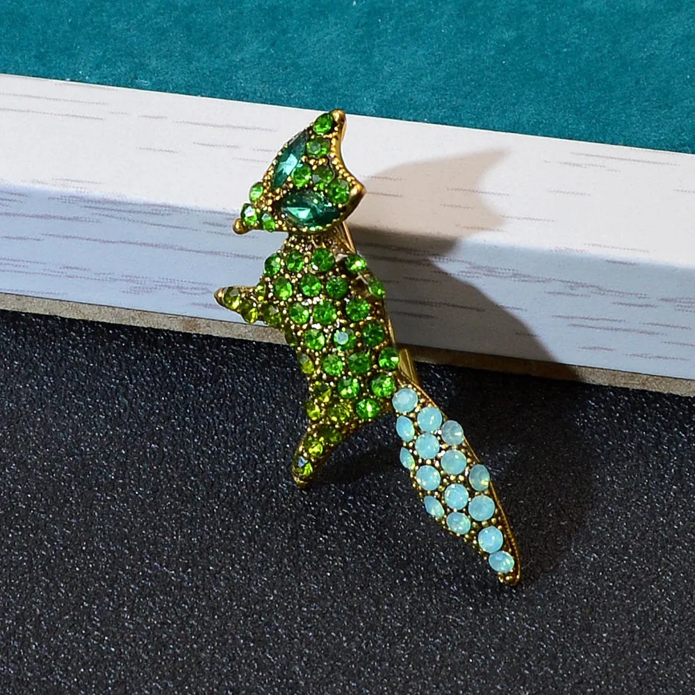 Ladies Brooches Women Cute Fashion Fox Corsage Sweater Coat Accessories Brooch