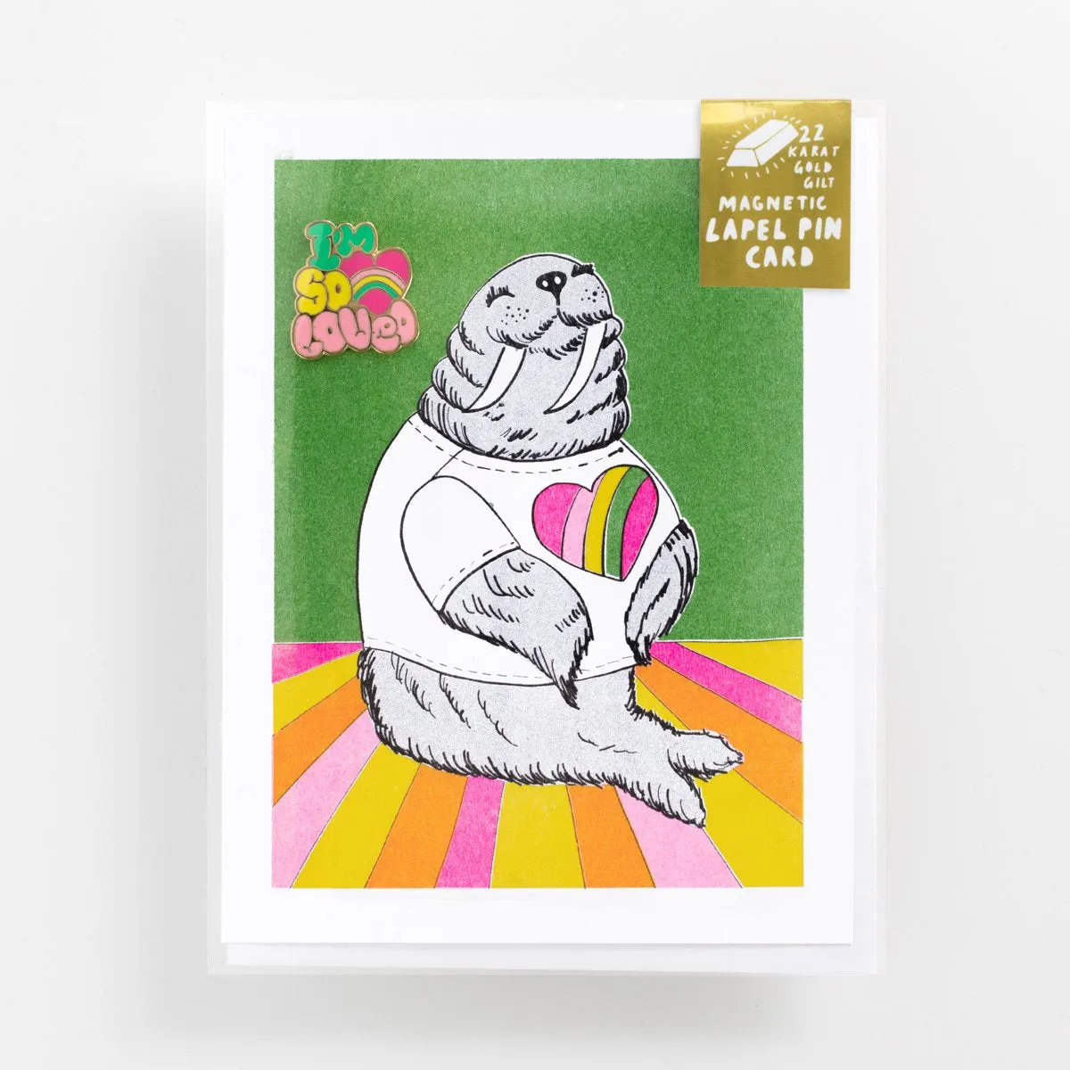 Lapel Pin   Walrus Card | I'm So Loved