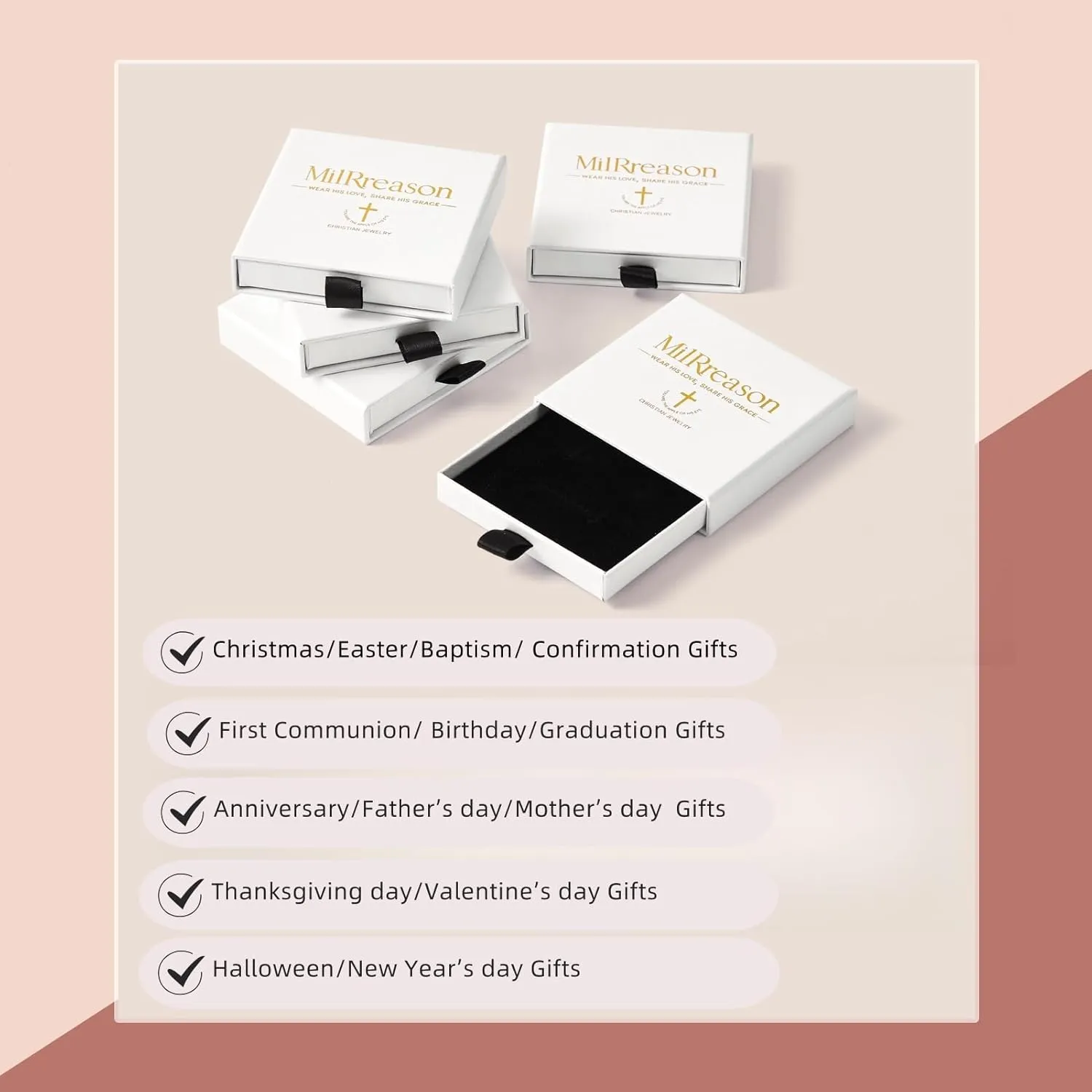 Layered Initial Necklace for Women, Fashion Cross Pendant Necklaces for Women, 18K Gold Plated Cute Letter Necklace A-Z, Hypoallergenic, Religious Christian Jewelry Birthday Gifts for Women