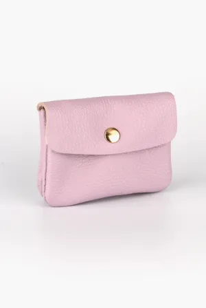 Leather Credit Card Coin Purse | Lilac