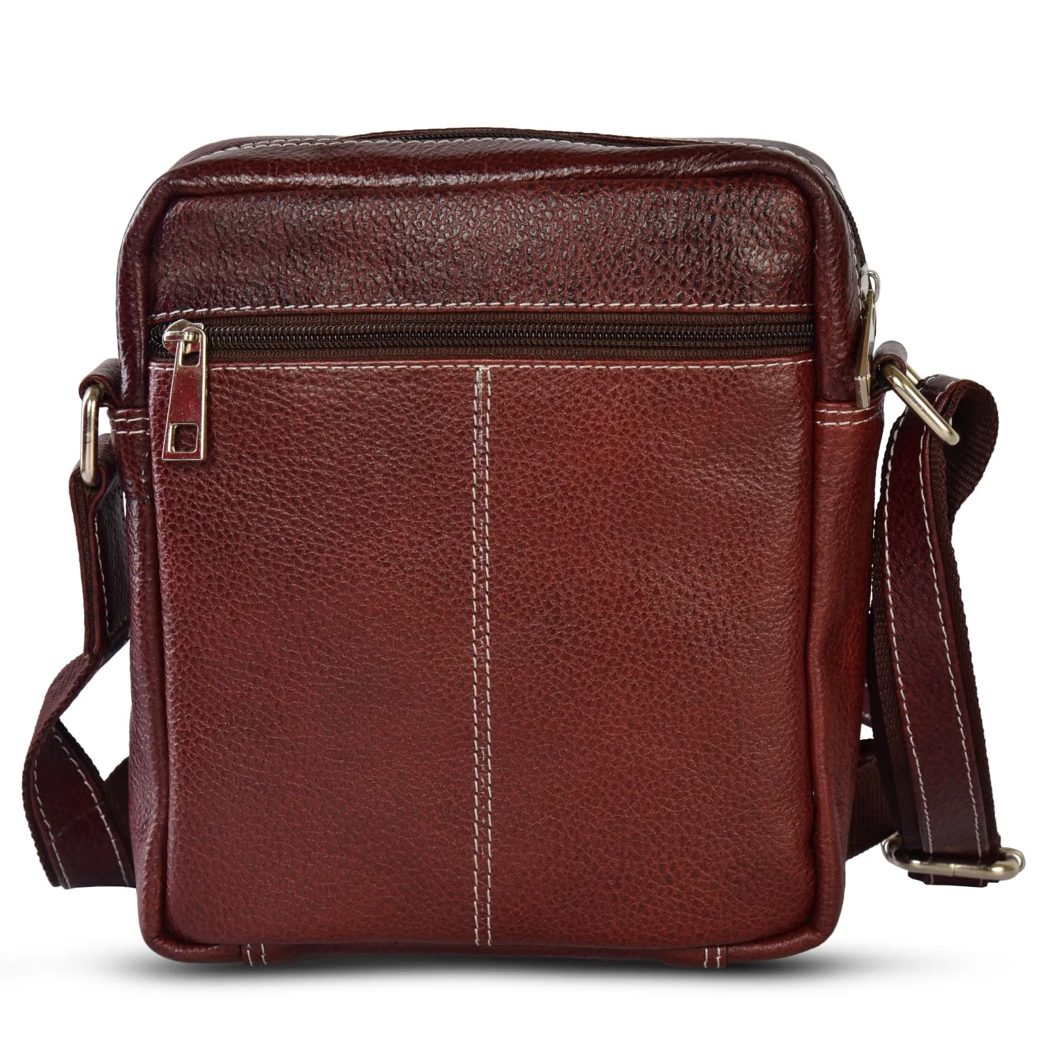 Leather Messenger Bag 36820 (Brown)