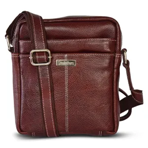 Leather Messenger Bag 36820 (Brown)